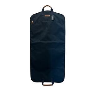 HUDSON SUTLER Canvas Navy Blue Garment Bag Outside Pocket Zipper Close NEW